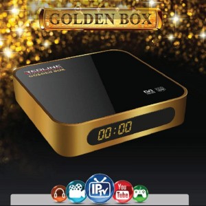 Redline GOLDEN BOX PLUS H.265 HEVC HD - сателитен / IPTV приемник 