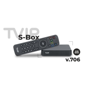 Mediacenter TVIP S-Box v.706 - 4K UHD IPTV приемник за интернет телевизия (Stalker)