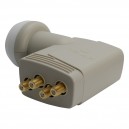 Quad TRIAX TQD 404 Gold, HIGH GAIN Universal LNB